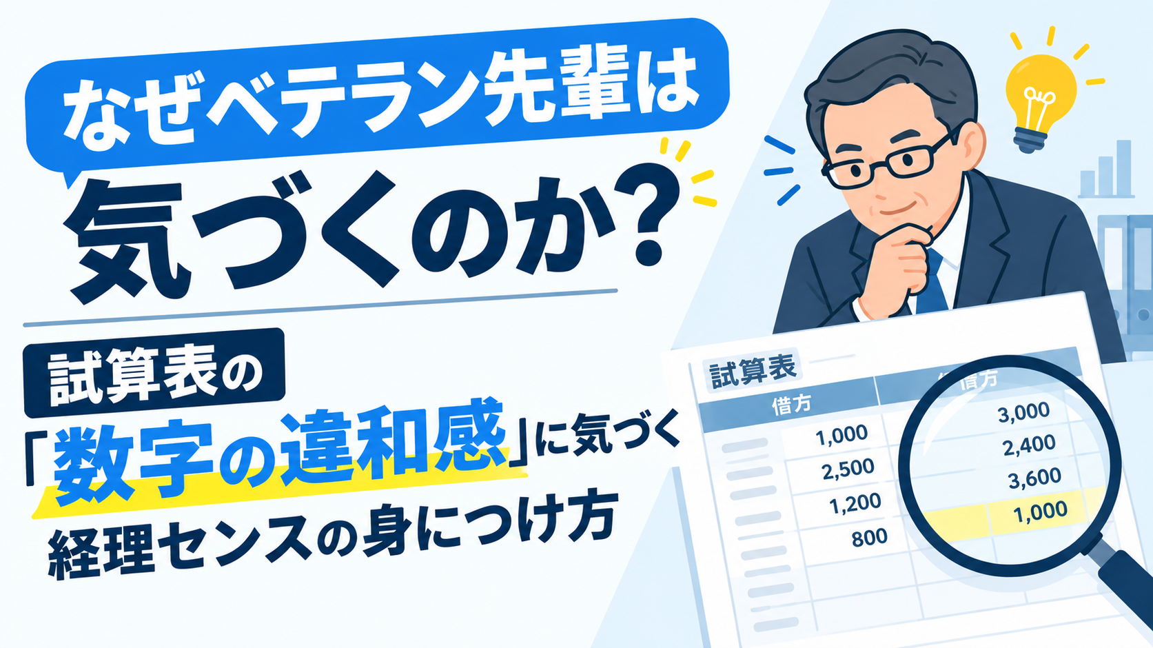 なぜベテラン経理はきずくのか？数字の違和感に気づく経理センスの身につけ方
